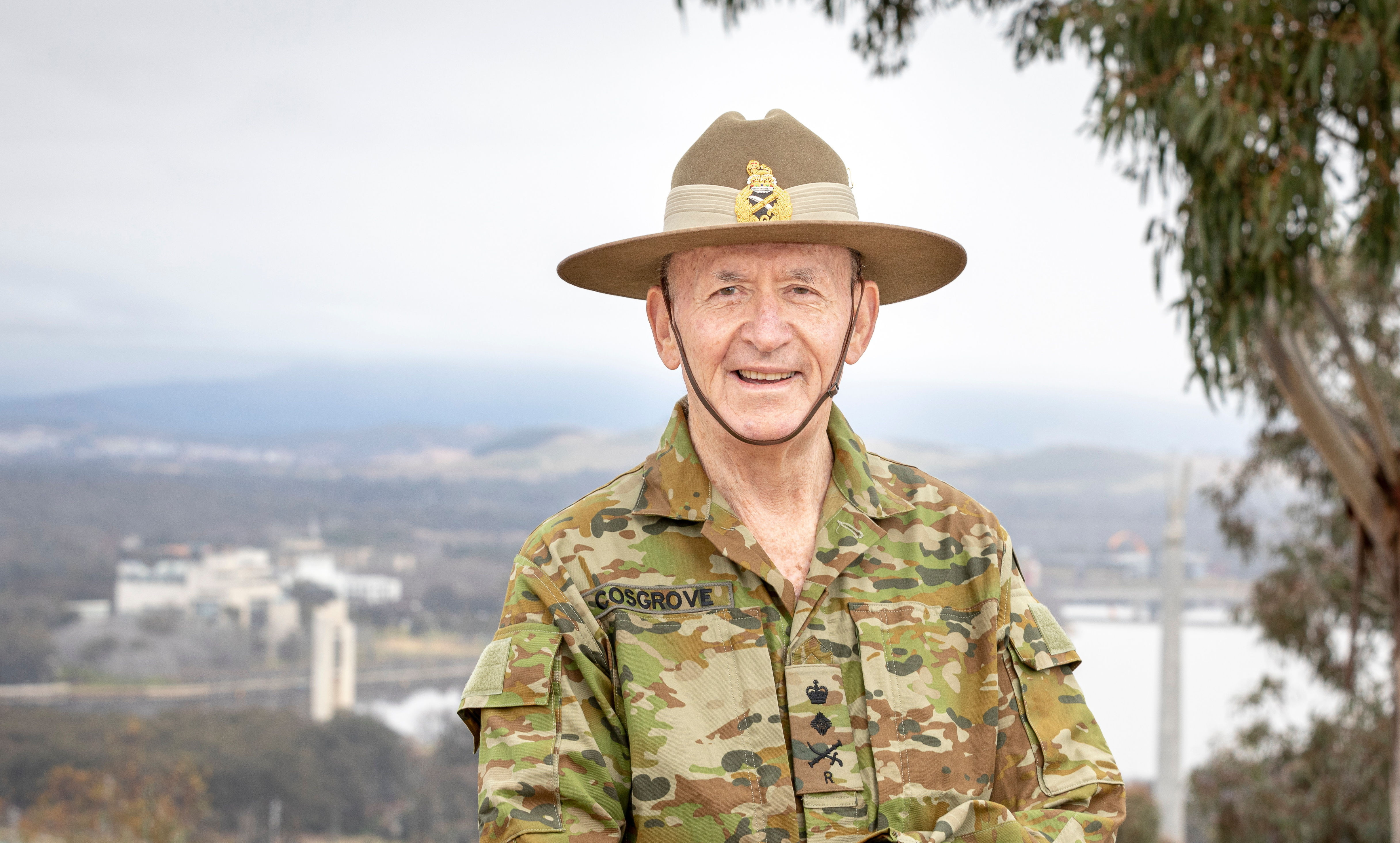 Peter Cosgrove Overlooking ACT